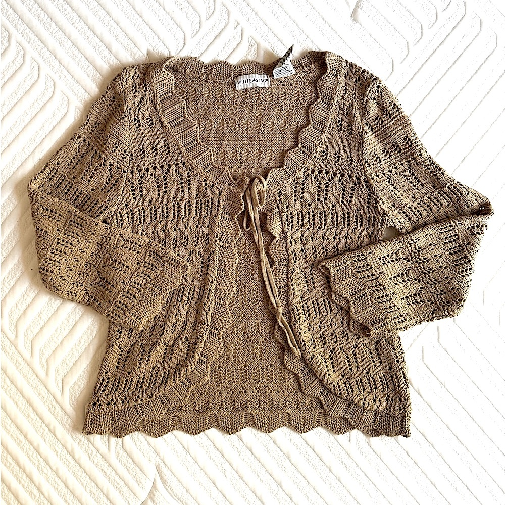 White Stag Tan Women's Cardigan Sweater